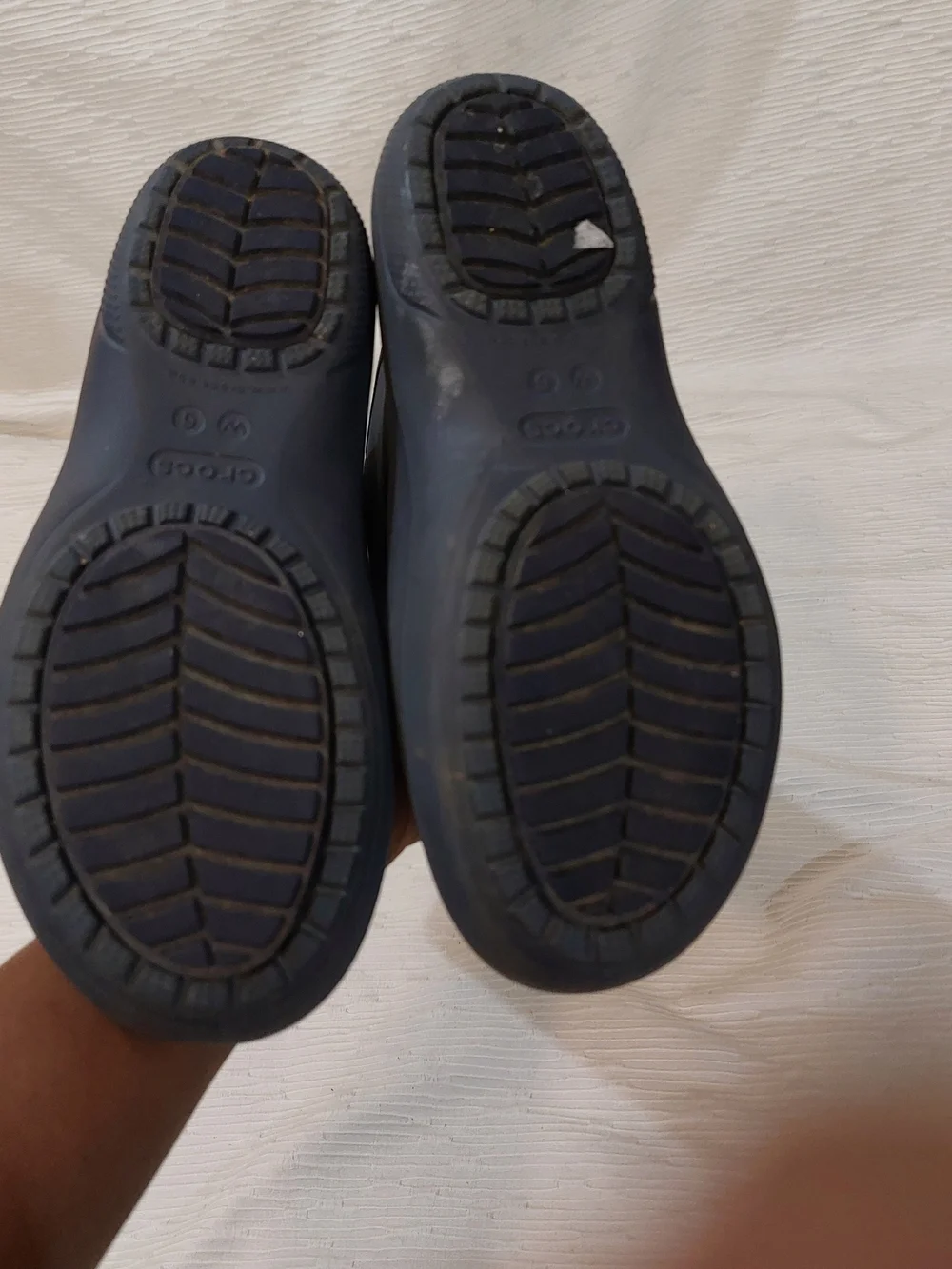 CROCS Women's Black Tall Rain Boots Size 6